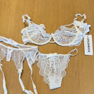 White Lace Lingerie Set